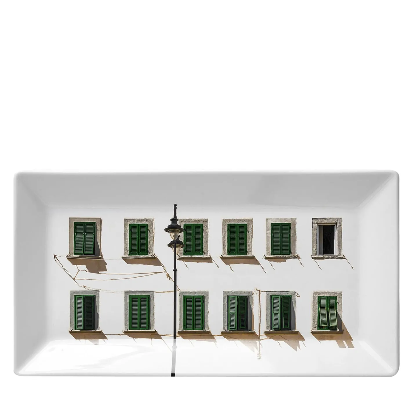 Grand Tour by Vito Nesta La Finestra Sul Cortile Piccola Videopoche rettangolare in porcellana #3> Svuotatasche