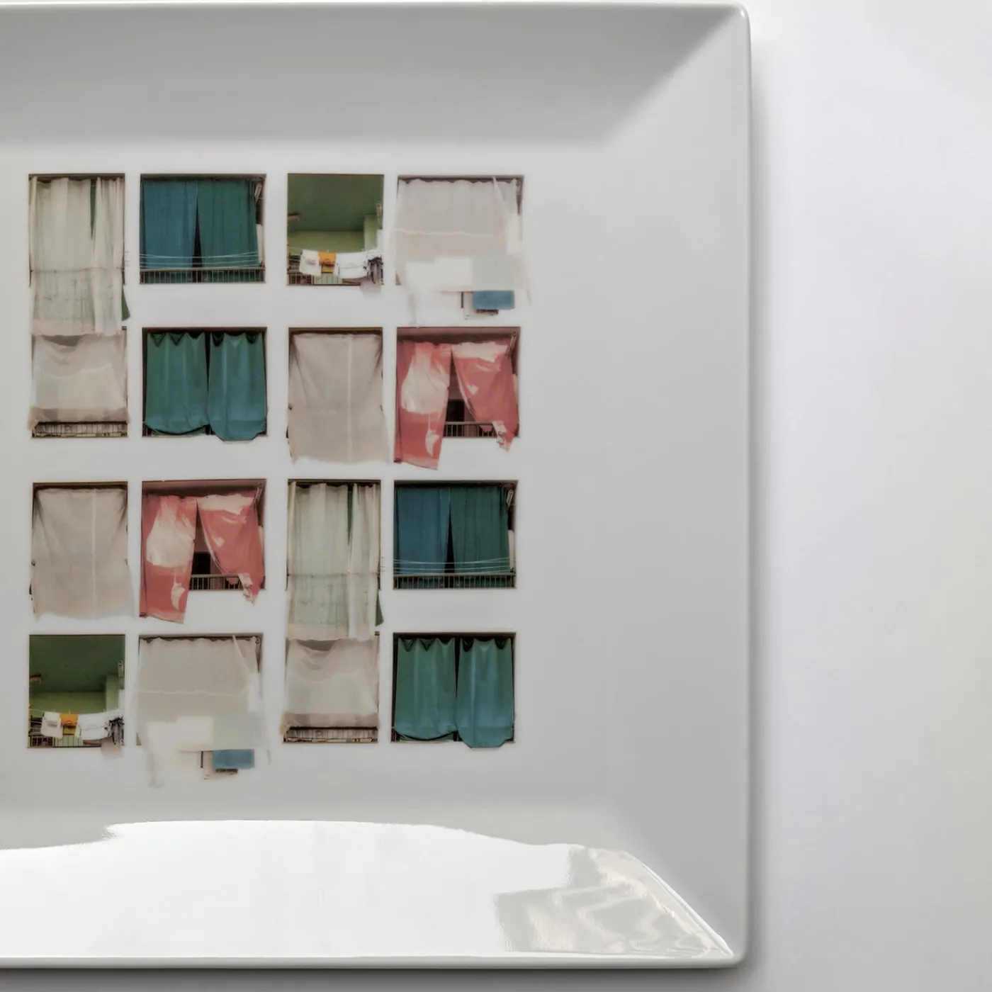 Grand Tour by Vito Nesta La Finestra Sul Cortile Videopoche grande quadrata in porcellana #1> Svuotatasche