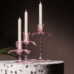 Grand Tour by Vito Nesta Las Palmas Portacandela in vetro soffiato Piccolo Rosa><noscript><img width=