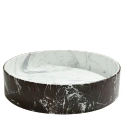 Kreoo Lavabo Blessed Circle in Rosso Lepanto e Calacatta Carrara> Lavabi E Vasche Da Bagno