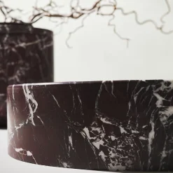 Kreoo Lavabo Blessed Circle in Rosso Lepanto e Calacatta Carrara><noscript><img width=