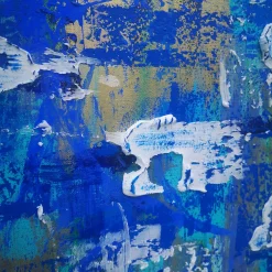 Elisabetta Milan Leggerezza dell'anima Pittura acrilica in blu> Pannelli Decorativi