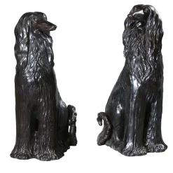 Fonderia Artistica Ruocco Levrieri Afgani coppia di Sculture in Bronzo> Sculture Decorative