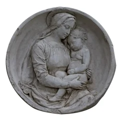 Galleria Romanelli Madonna con Bambino Tondo a basso rilievo> Sculture Da Parete
