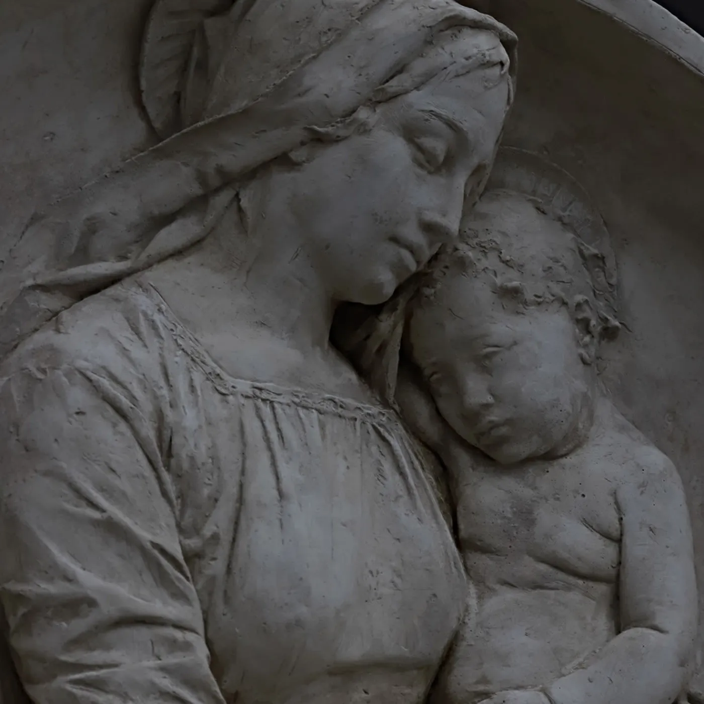 Galleria Romanelli Madonna con Bambino Tondo a basso rilievo> Sculture Da Parete