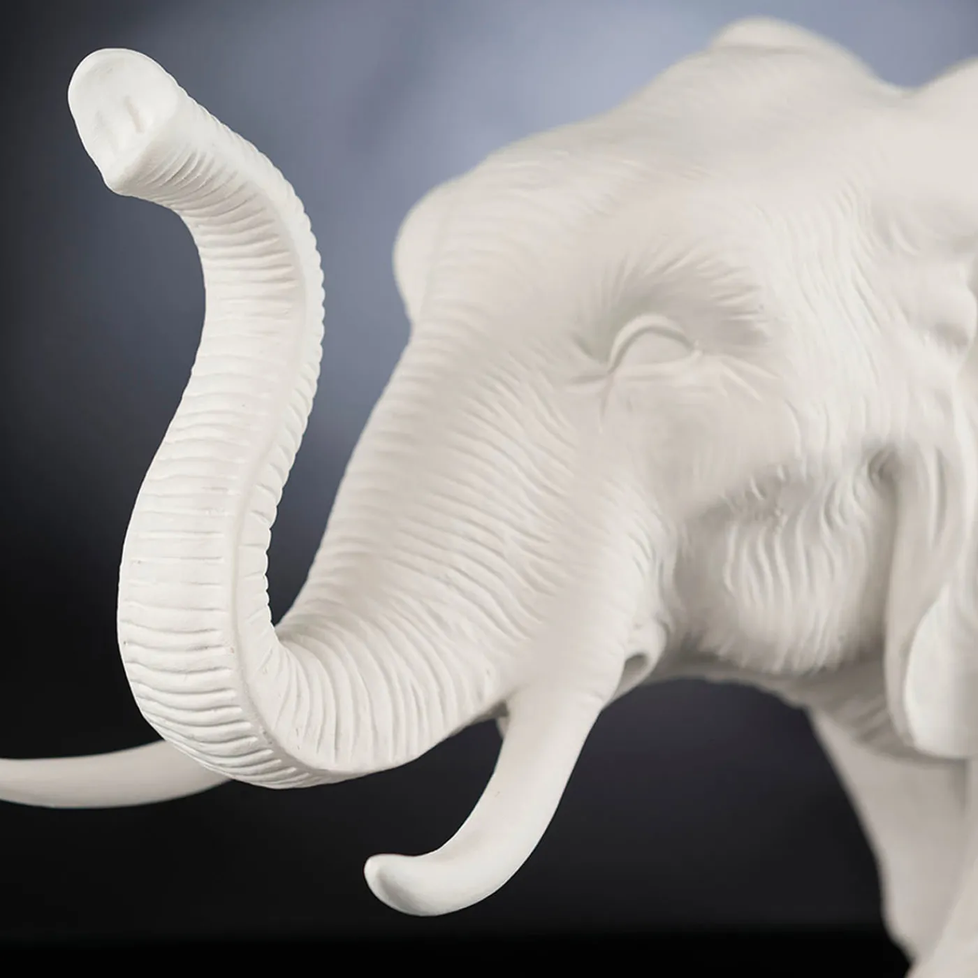 VGnewtrend Madre africana Elefante Scultura bianca> Statuine