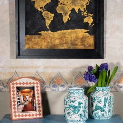 Stefano Gerini Mappamondo Arazzo d'oro><noscript><img width=