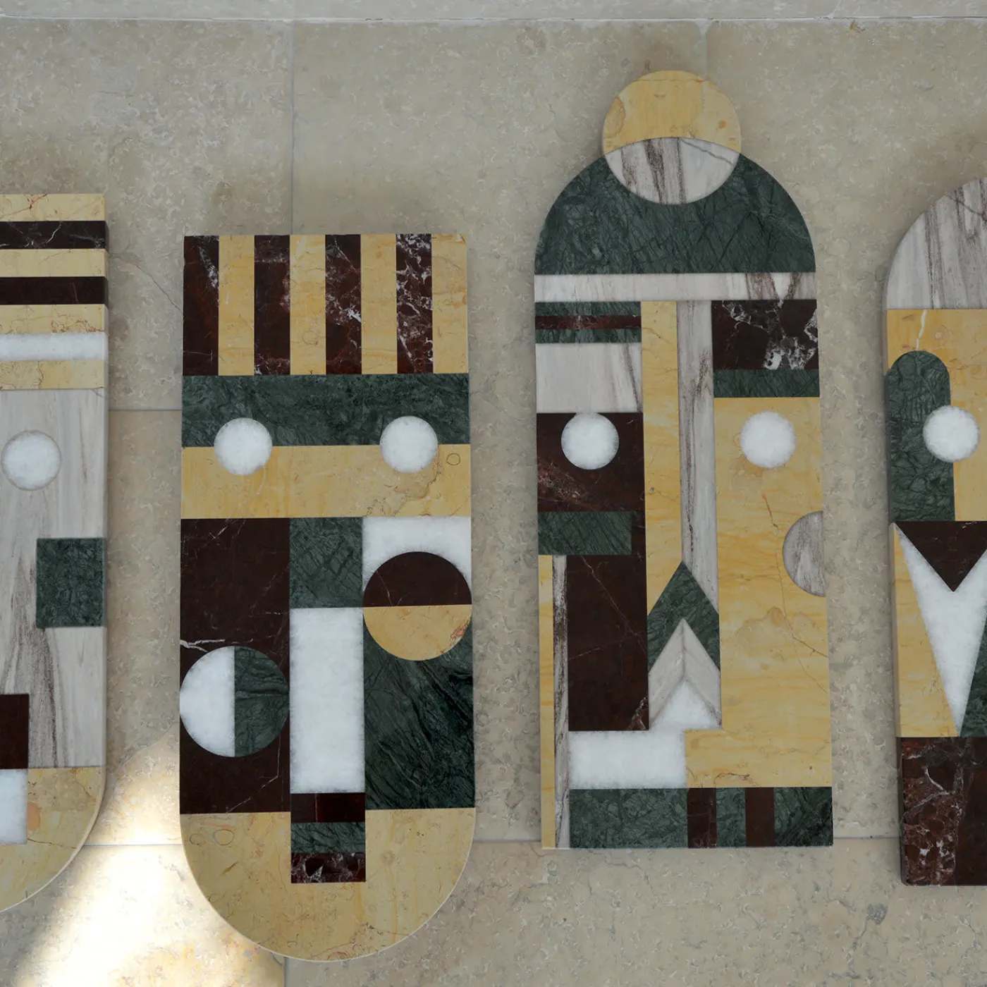 Marmobon Maschera tribale in marmo da parete #3> Pannelli Decorativi