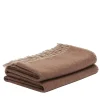 Alonpi Melrose Coperta piccola con frange marrone chiaro> Coperte