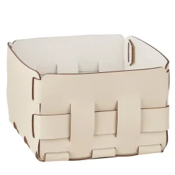 ADJ Style Mini Bottega Panna Cotta/Cestino bianco di Ekaterina Borovkova> Ceste