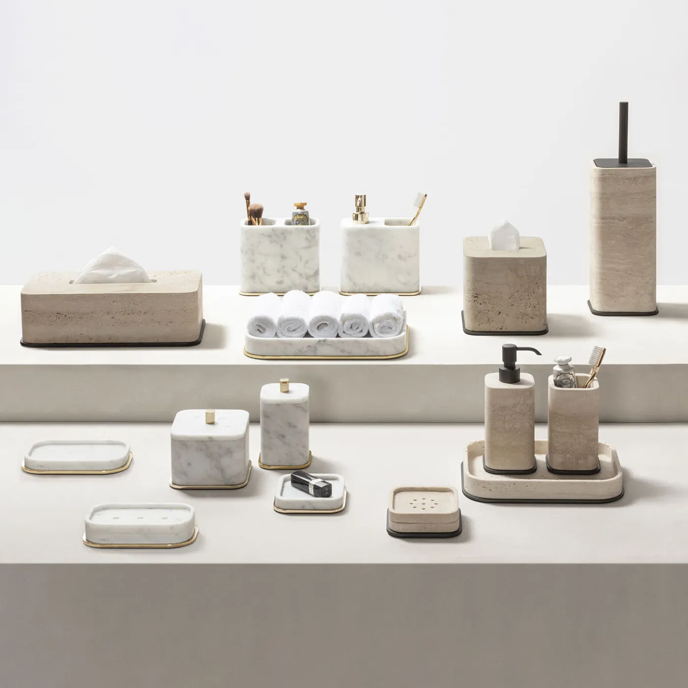 Giobagnara Mini vassoio rettangolare Polo Marble Valet #5> Arredo Bagno