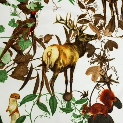 Grand Tour by Vito Nesta Mont Blanc Plaid in velluto con rami e animali del bosco><noscript><img width=