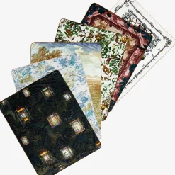 Grand Tour by Vito Nesta Mont Blanc Plaid in velluto con rami e animali del bosco><noscript><img width=