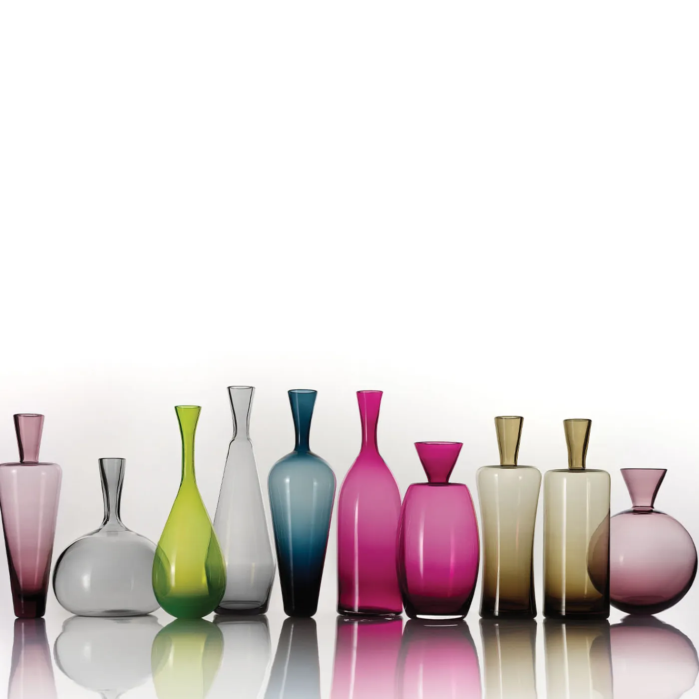 NasonMoretti Morandi N.11 Bottiglia decorativa rosso rubino> Bottiglie Decorative