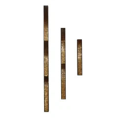 CaCO3 Studio Movimento N221 N222 N223 Set Di 3 Pannelli Decorativi In Vetro Oro> Pannelli Decorativi