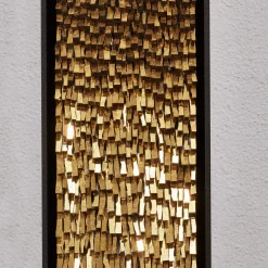 CaCO3 Studio Movimento N221 N222 N223 Set Di 3 Pannelli Decorativi In Vetro Oro> Pannelli Decorativi