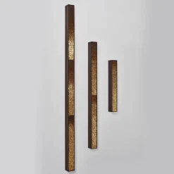 CaCO3 Studio Movimento N221 N222 N223 Set Di 3 Pannelli Decorativi In Vetro Oro><noscript><img width=