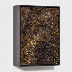 CaCO3 Studio Movimento N231 Pannello Decorativo In Vetro Oro><noscript><img width=