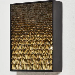 CaCO3 Studio Movimento N256 Pannello Decorativo In Vetro Oro><noscript><img width=