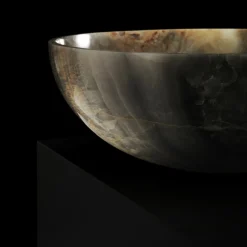 Kreoo Nabhi Collection Lavabo Bowl N.4 Small in Light Sky Onyx><noscript><img width=