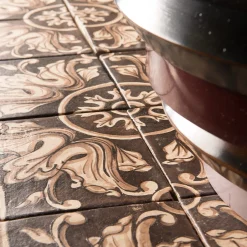 Studio Le Nid Nero Lava Set di 4 piastrelle #6> Piastrelle E Pavimenti