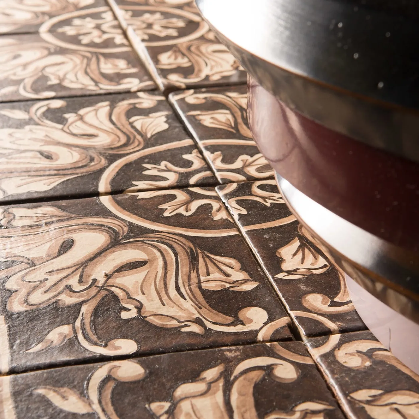 Studio Le Nid Nero Lava Set di 4 piastrelle #6> Piastrelle E Pavimenti