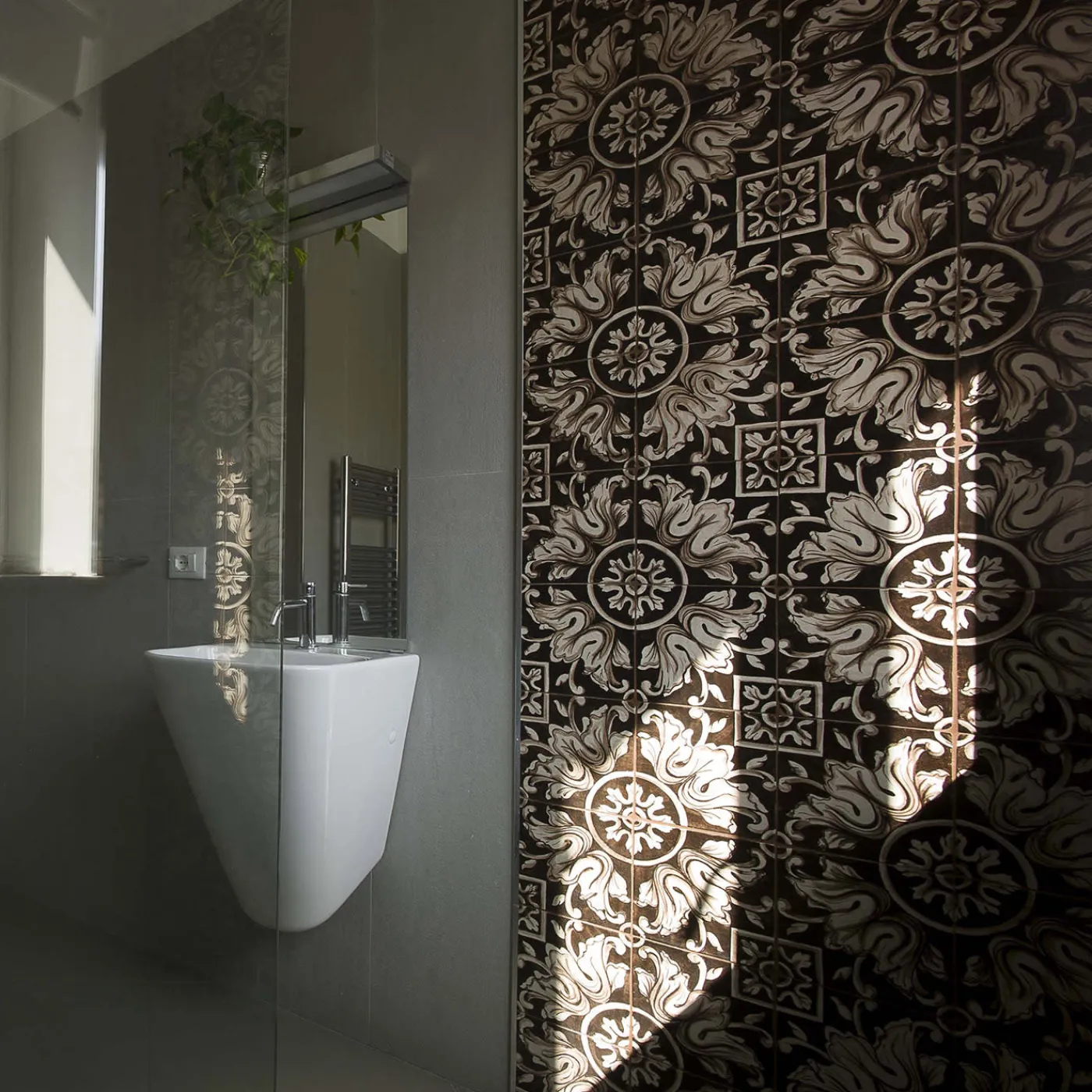 Studio Le Nid Nero Lava Set di 4 piastrelle #6> Piastrelle E Pavimenti