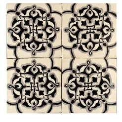 Studio Le Nid Nero Lava Set di 4 piastrelle #7> Piastrelle E Pavimenti