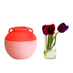 Pop Pot Numa Pompilio L Anfora bicolore rosa e arancione><noscript><img width=