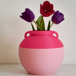 Pop Pot Numa Pompilio L Anfora bicolore rosa e fucsia><noscript><img width=