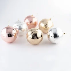 Zanetto Ornamento a forma di palla di Natale del circo d'argento - Set di 2> Decorazioni Per Le Feste