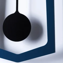 Rosanna Contadini Orologio a pendolo da parete AIKA in acciaio blu> Orologi
