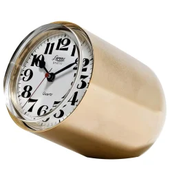 Lorenz Static Orologio da Tavolo in Acciaio Dorato Static di Richard Sapper> Orologi
