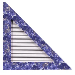 Chendù ORU Collection Luxury Blue Sodalite Marble Triangle Wall Decor (decorazione murale a triangolo in marmo blu)> Sculture Da Parete