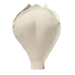 Elena Milani Ossa Iris Vaso in gres bianco smaltato> Vasi Decorativi