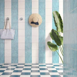 Cerasarda Ot Palau Oceano Blue Set di 24 piastrelle quadrate> Piastrelle E Pavimenti