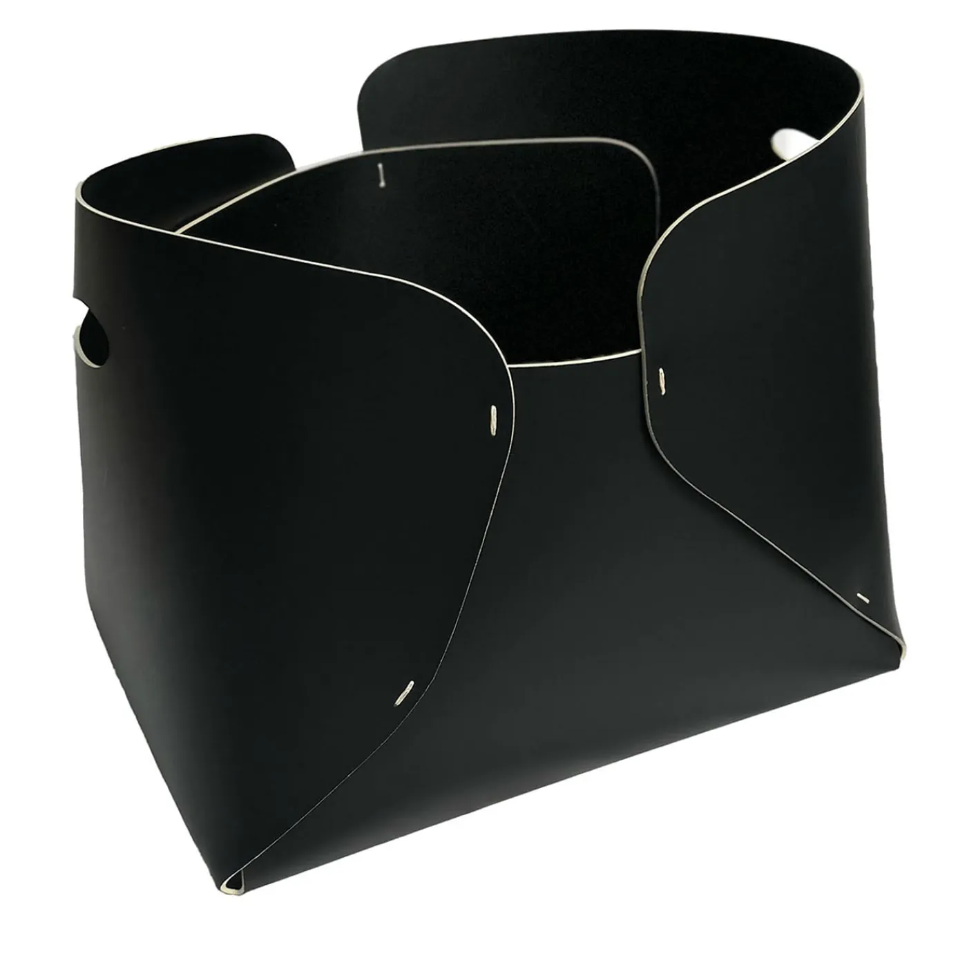 StudioNudo Overlaps Cesta regular in cuoio nera> Ceste