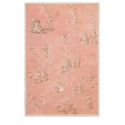 Porte Italia Pannello Bellini in Bambù Rosa con Motivo Chinoiserie> Pannelli Decorativi