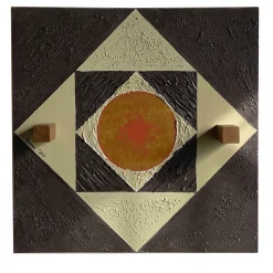 Meccani Design Pannello decorativo e appendiabiti a parete Concentrico di Mascia Meccani> Sculture Da Parete