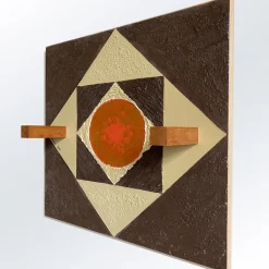 Meccani Design Pannello decorativo e appendiabiti a parete Concentrico di Mascia Meccani><noscript><img width=