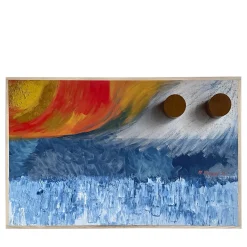 Meccani Design Pannello decorativo e appendiabiti da parete Orizzonti di Mascia Meccani> Pannelli Decorativi