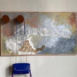 Meccani Design Pannello decorativo e appendiabiti a parete Tempesta di Mascia Meccani> Pannelli Decorativi