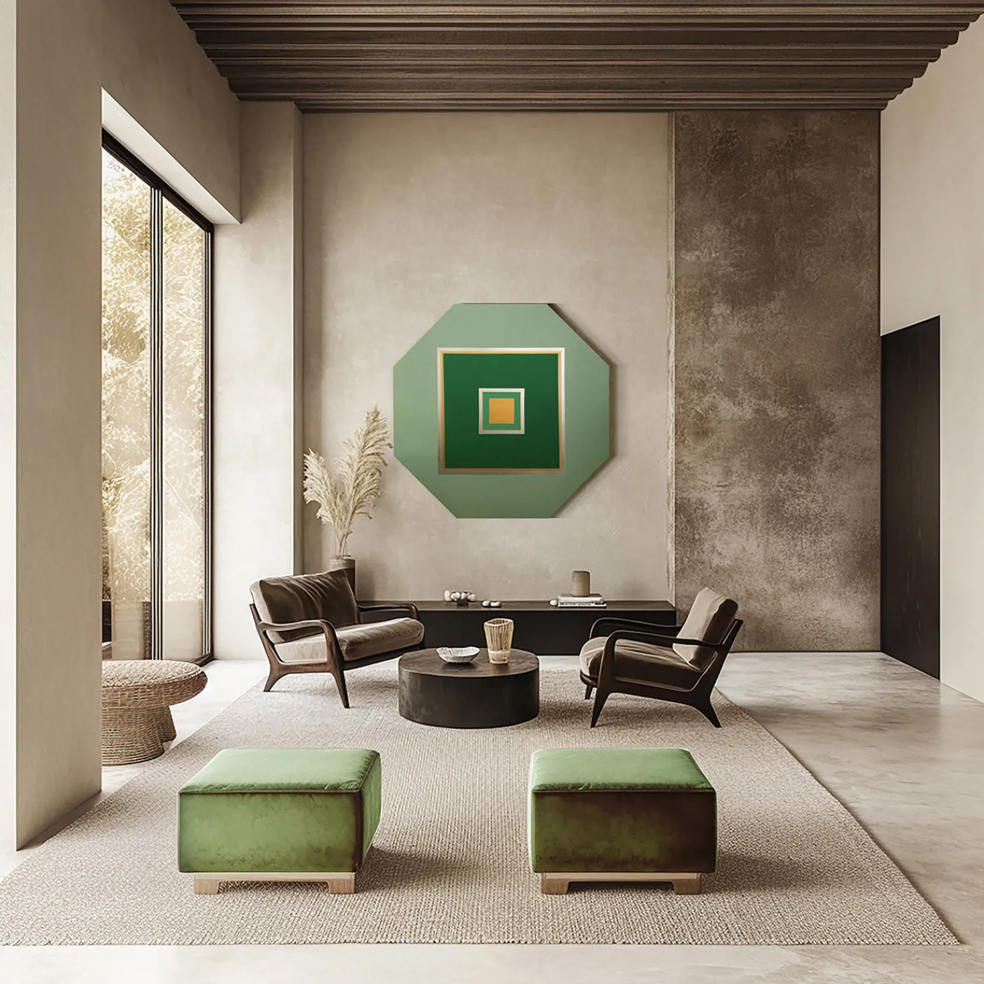 Elona Izrailova Pannello Decorativo Ottagonale Confidence Verde> Pannelli Decorativi