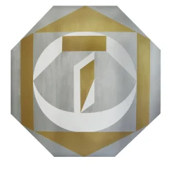 Elona Izrailova Pannello Decorativo Ottagonale Love Argento> Pannelli Decorativi