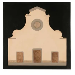 Stefano Gerini Pannello nero quadrato della chiesa di Santo Spirito> Pannelli Decorativi