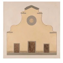 Stefano Gerini Pannello quadrato bianco della chiesa di Santo Spirito> Pannelli Decorativi