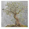 Cupioli Pannello strutturato in foglia d'argento L'Ulivo> Pannelli Decorativi