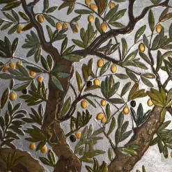 Cupioli Pannello strutturato in foglia d'argento L'Ulivo> Pannelli Decorativi