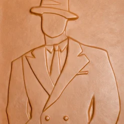 Artèpura Pannello The Gentlemen Decorativo in Pelle Marrone><noscript><img width=