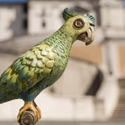 Porte Italia Pappagallo dipinto a mano in verde><noscript><img width=